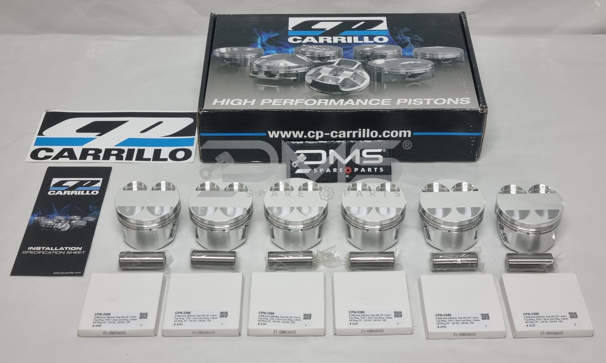 Toyota 2JZ-GTE 1JZ-GTE CP Carillo Forged Piston Set 86mm