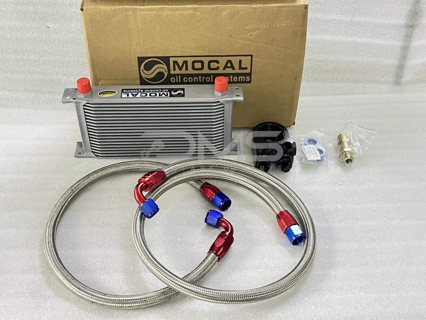 Mocal 19 Row Universal Oil Cooler Kit With Hose & Fittings
