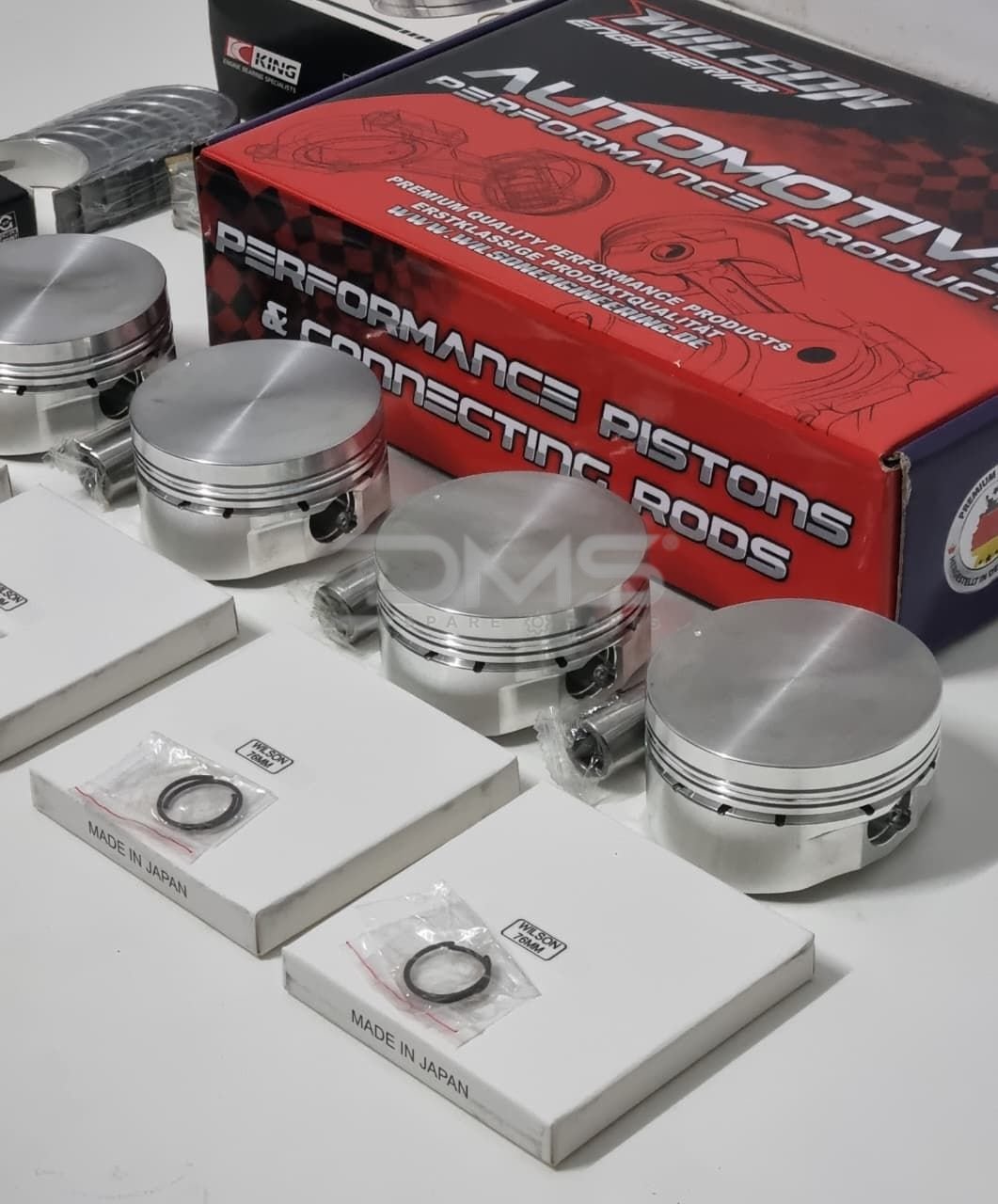 Mitsubishi 4G15T Colt Wilson Engineering Forged Piston Set