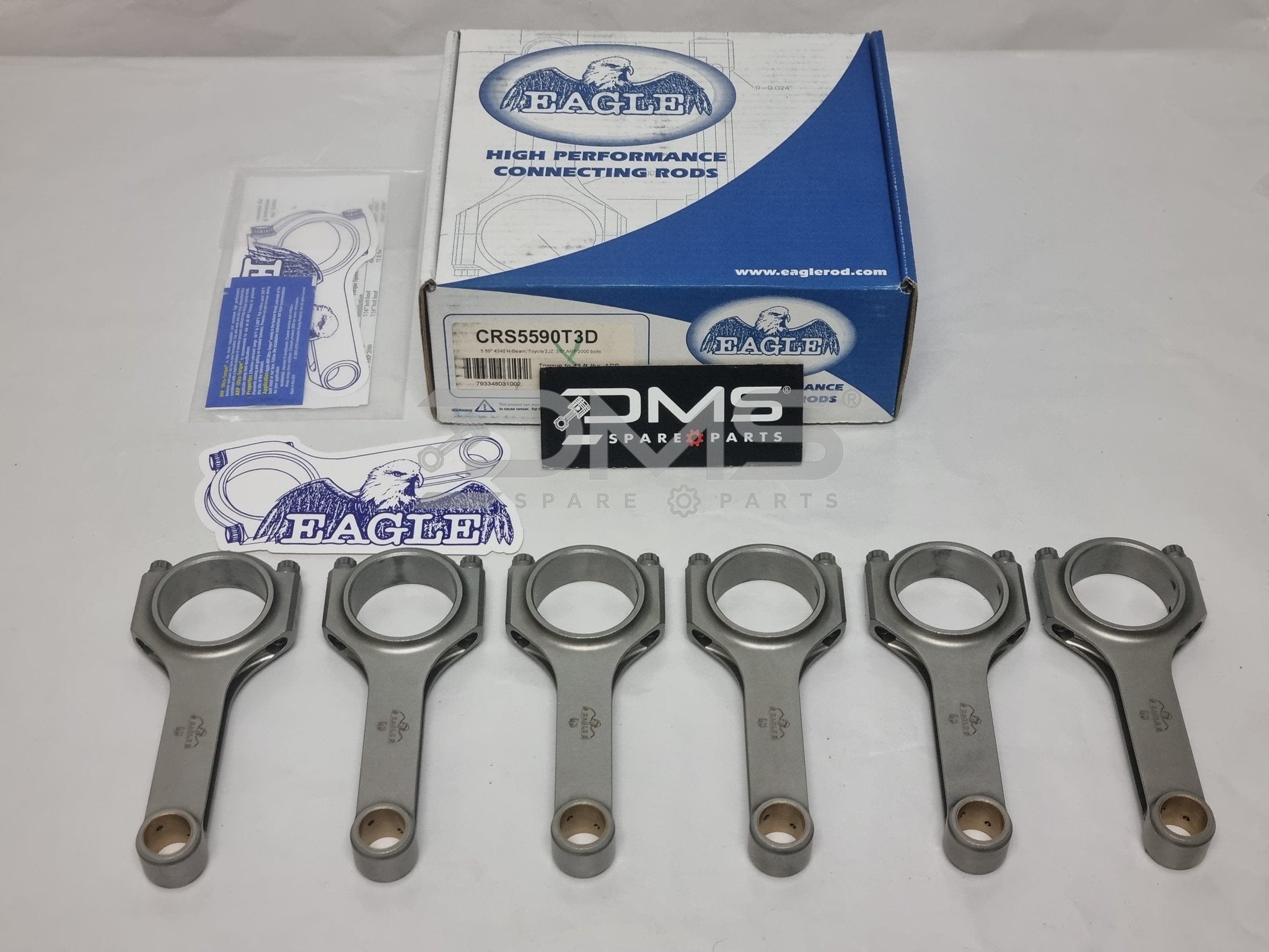 Toyota 2JZ-GTE Eagle H-Beam Rods 5.590
