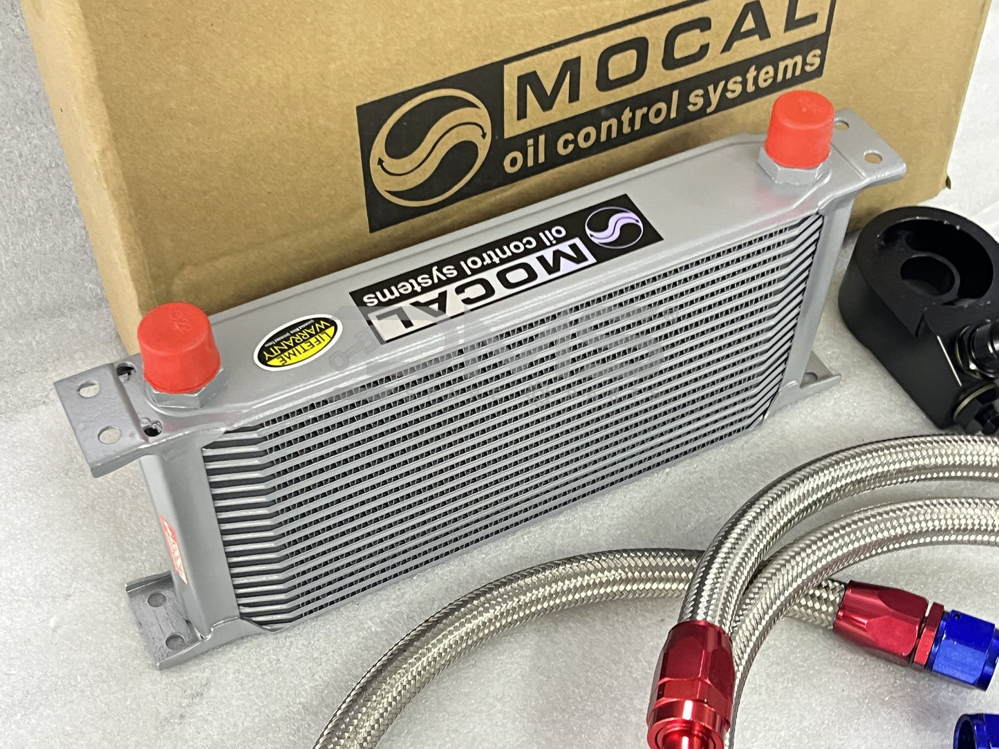 Mocal 19 Row Universal Oil Cooler Kit With Hose & Fittings